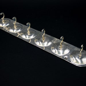 Vintage wall hanger Chrome hanger Towel hanger Coat hanger Kitchen hanger Bath hanger Clothes hanger Home decor Kitchen decor Rustic decor