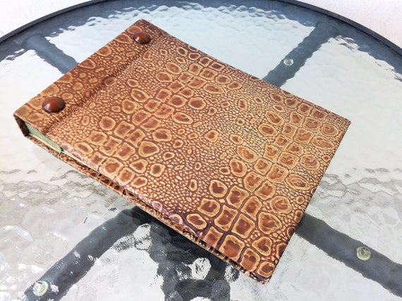 Vintage photo album 1970s UNUSED Memory album Memory book Retro photo album Old pictures organizer Handmade portfolio Collectible Gift
