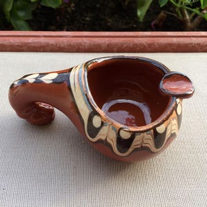 Vintage ashtray Glazed clay ashtray Folk ashtray Retro ashtray Indoor ashtray Outdoor ashtray Home decor Rustic decor Gift for smokers