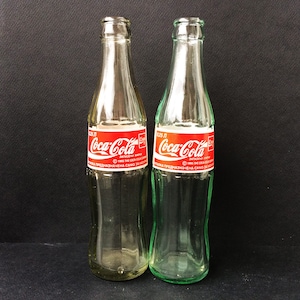 Vintage bottle Coca Cola 1995 Made in Bulgaria Cyrillic labeled Collectible bottle Rare bottle White glass bottle Bar decor Man cave Gift