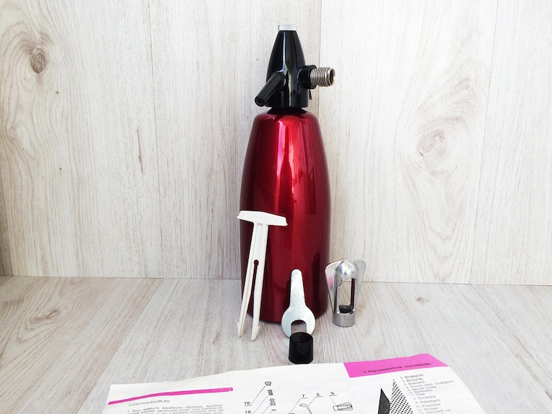 Sifone Soda Da 1 Litro In Alluminio Professionale - Crea Acqua Frizzante E Bevande Gassate A Casa