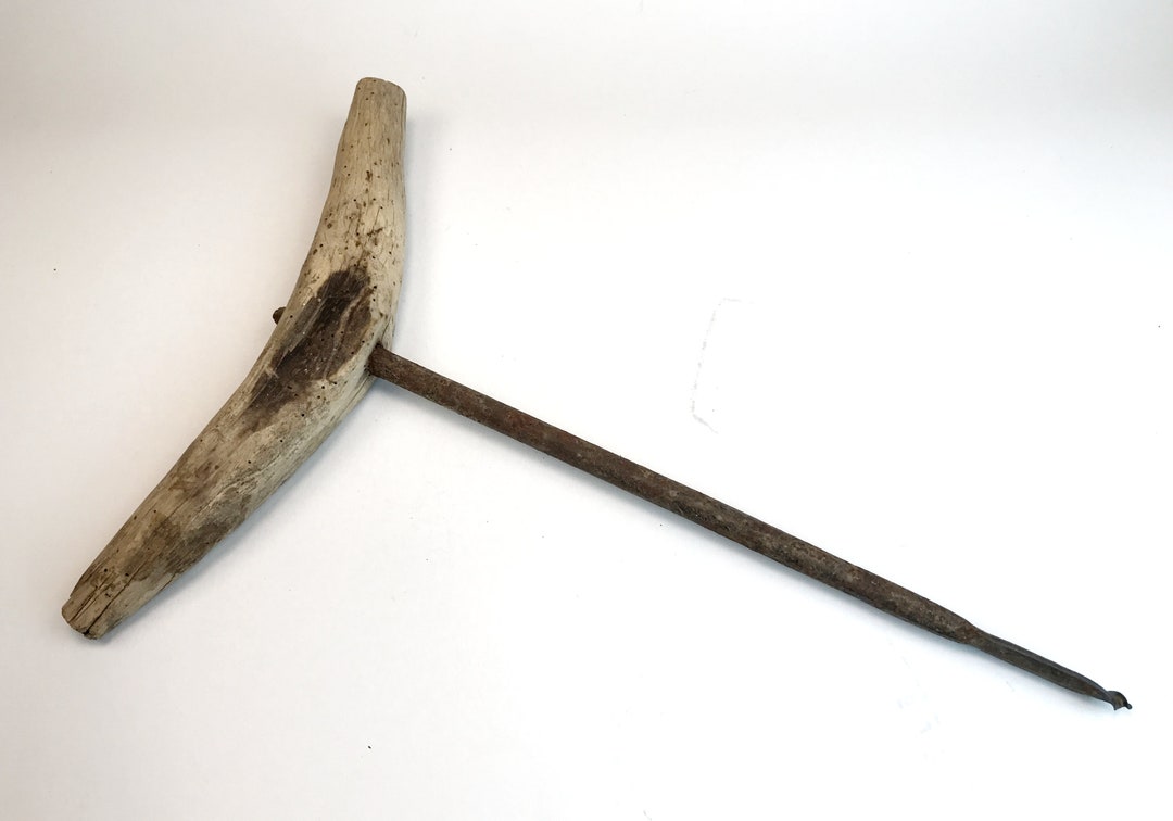 Vintage Drill Tool Primitive Gimlet Antique Auger Woodworking Tool