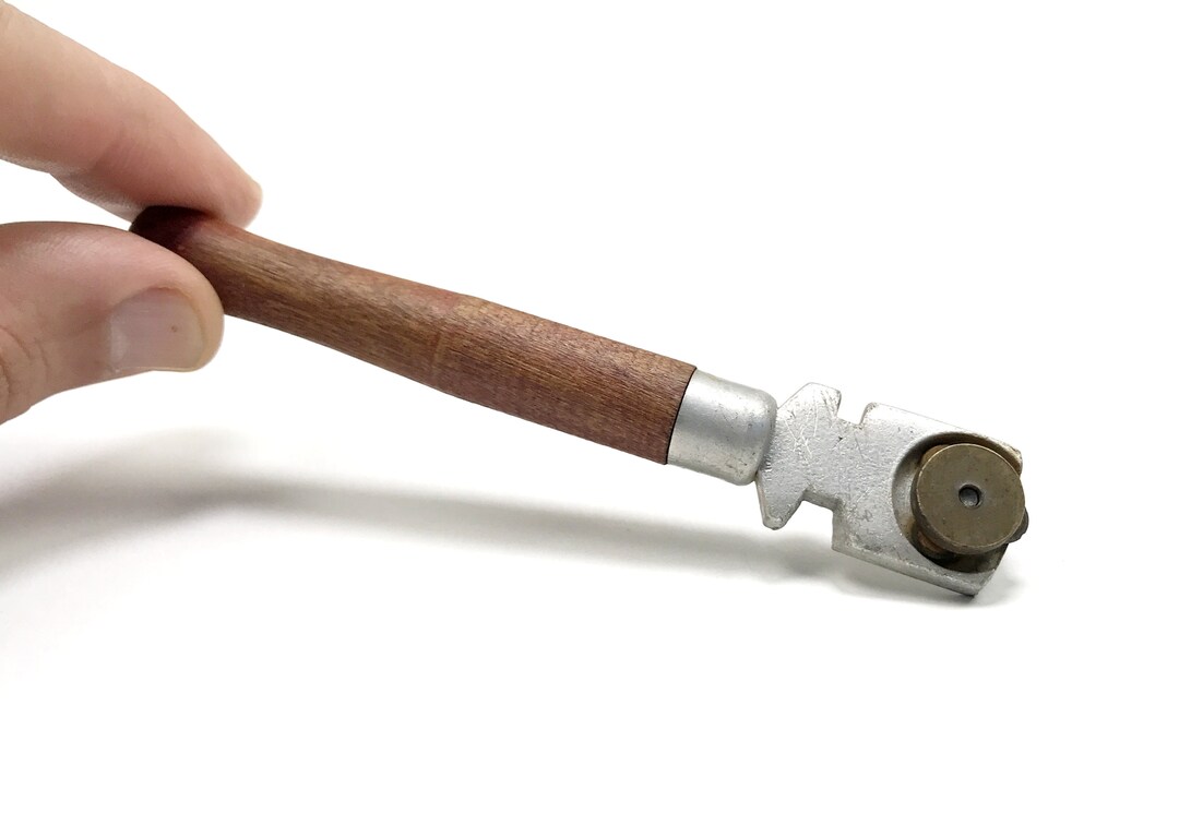 Vintage Glass Cutter Wheeled Glass Cutter Glass Cutting Tool Diamond Glass Cutter Craft Tool