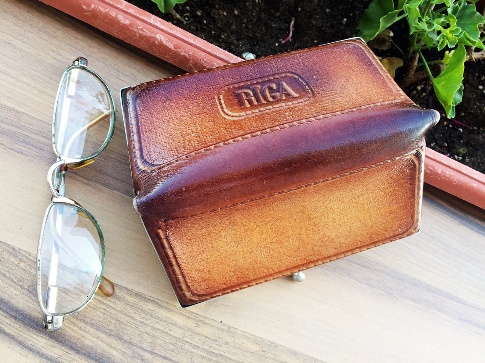 Leather Glasses Case Vintage Glass Case Retro Spectacles Case Etsy
