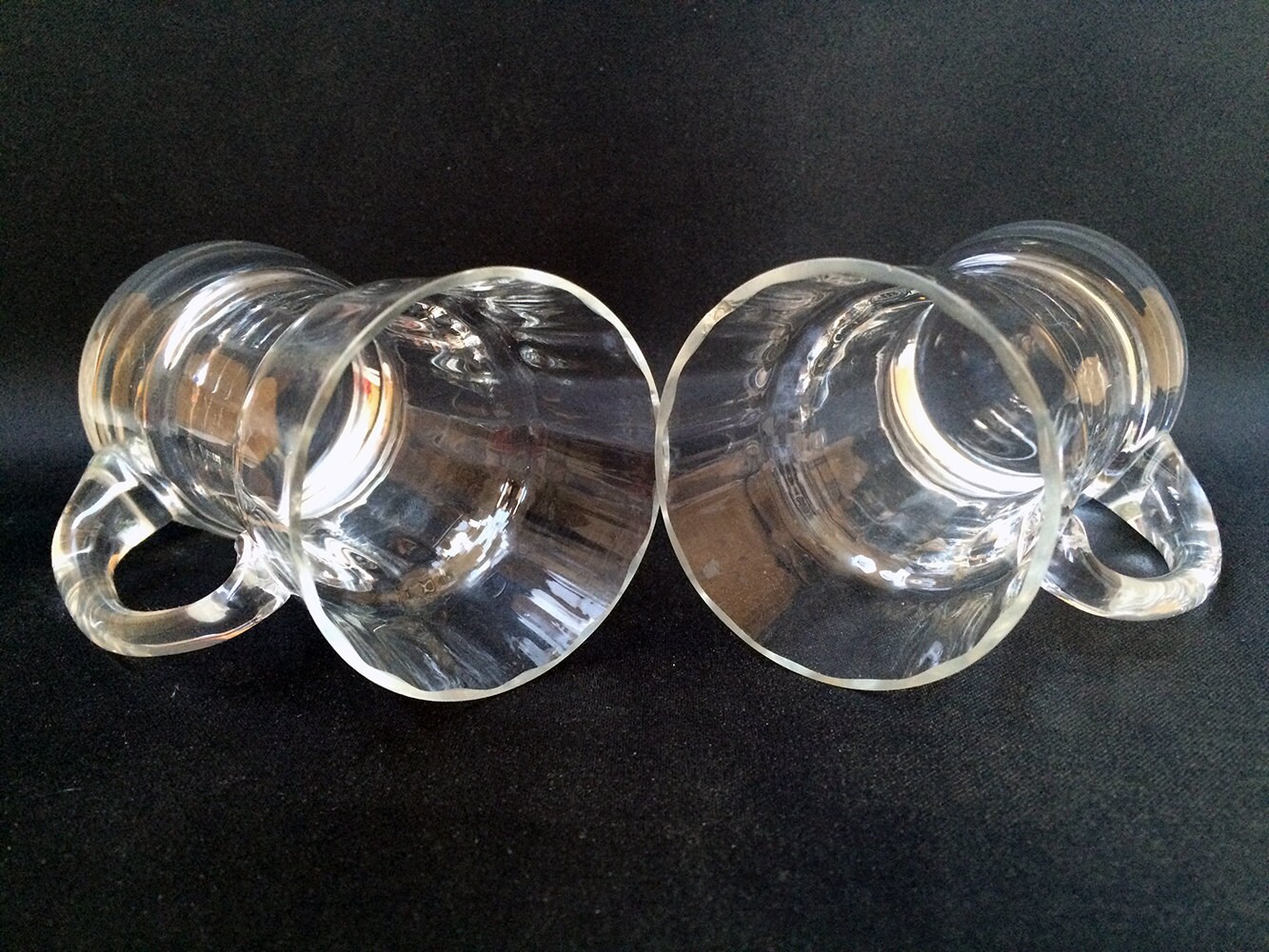 Vintage Tea Glasses Set of 2 Small Tea Glasses Couple of Glasses Coffee