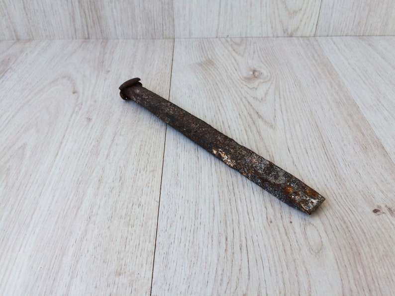 Vintage Chisel Metal Chisel Mason Tool Primitive Tool Stonemason Chisel
