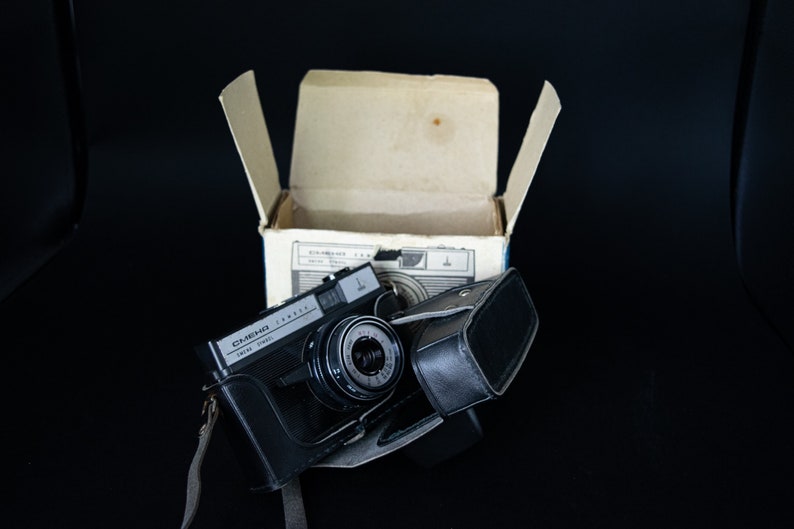 Vintage camera With box Working Smena camera Lomo camera Soviet camera Russian camera Smena Symbol 35 mm film Gift for him Gift for her image 1