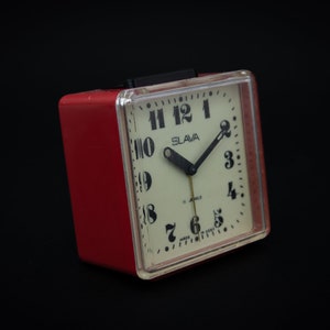 Vintage alarm clock Working alarm clock Russian Slava mechanical alarm clock Desk clock Retro Russian alarm clock Home Decor Office decor