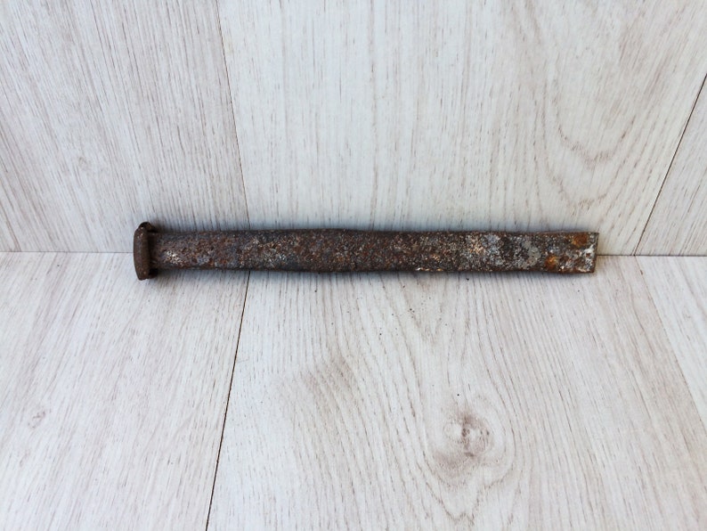 Vintage Chisel Metal Chisel Mason Tool Primitive Tool Stonemason Chisel