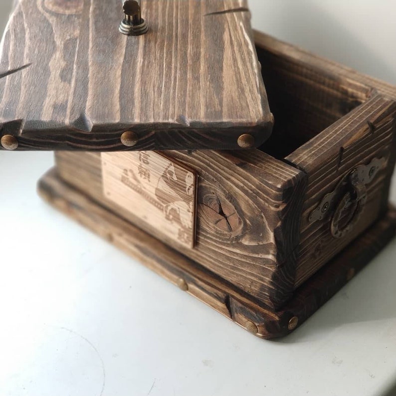 Custom Memory Box Small Rustic Wooden Keepsake Box Etsy