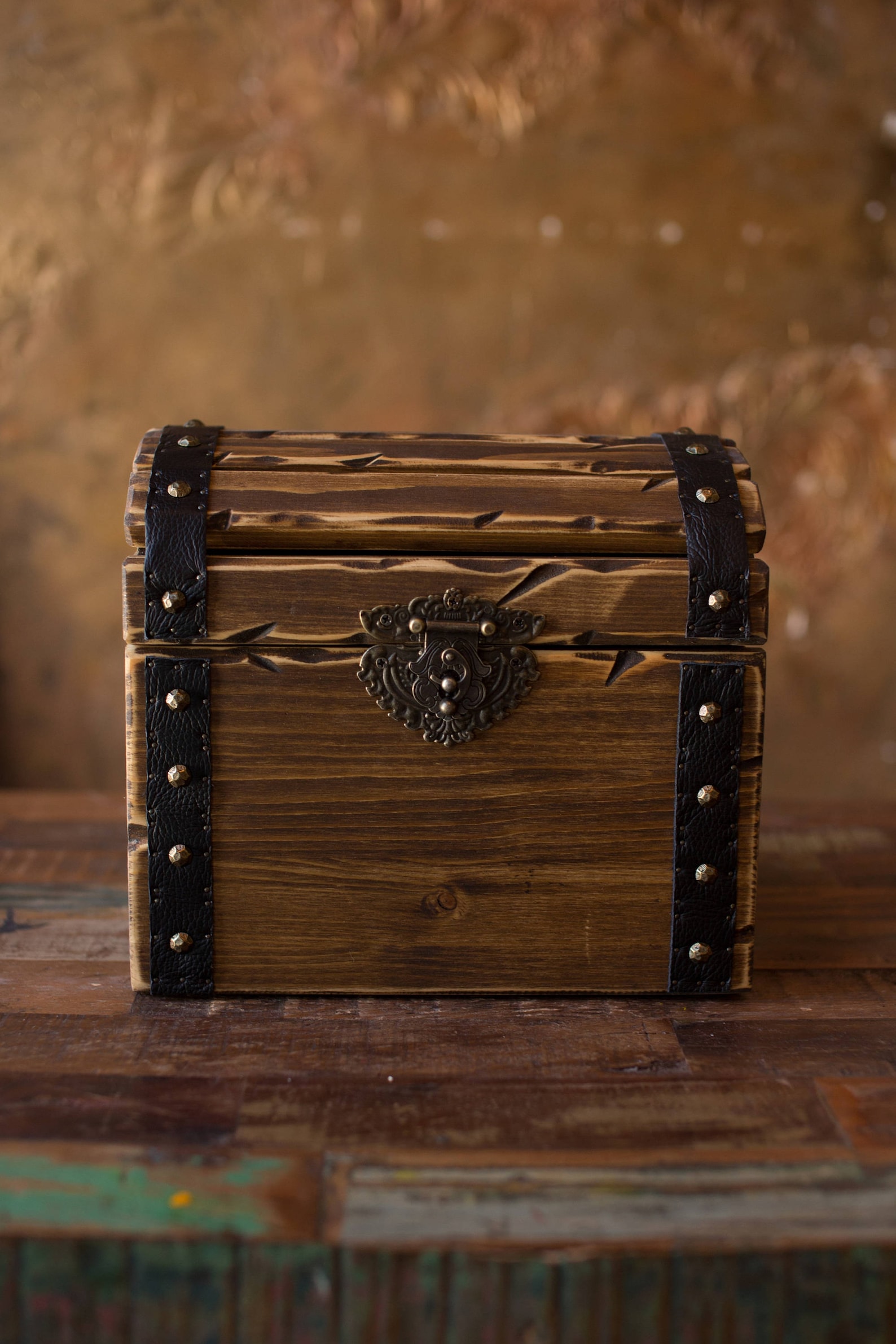 Treasure chest toy box Wooden storage chest Toy chest Etsy