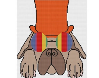 G Dog Graph Afghan Pattern   Big Dog Graph and Written Instructions Crochet Pattern PDF Instant Download