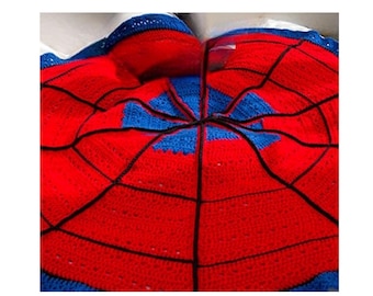 Spiderweb Afghan Crochet Pattern  Round Spiderweb Blanket Crochet Pattern PDF Instant Download