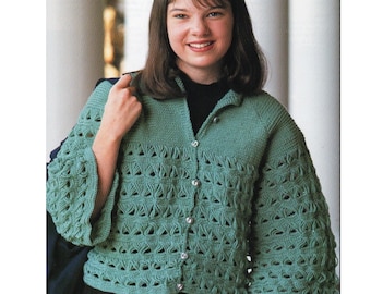 Broomstick Lace Cardigan Crochet Pattern Lace Sweater Crochet Pattern PDF Instant Download