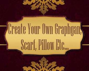 Design and Create Your Own Afghan, Graphgan, Pillow, Scarf etc...   Graph plus Written Instructions PDF Instant Download