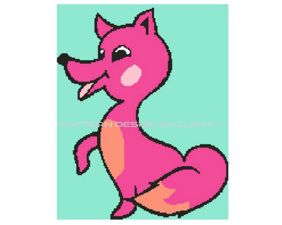 Fox Graph Afghan Crochet Pattern Fox Graphgan Crochet Pattern PDF ...