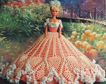 1950s Bed Doll Crochet Pattern   Pillow Doll Outfit Crochet Pattern PDF Instant Download