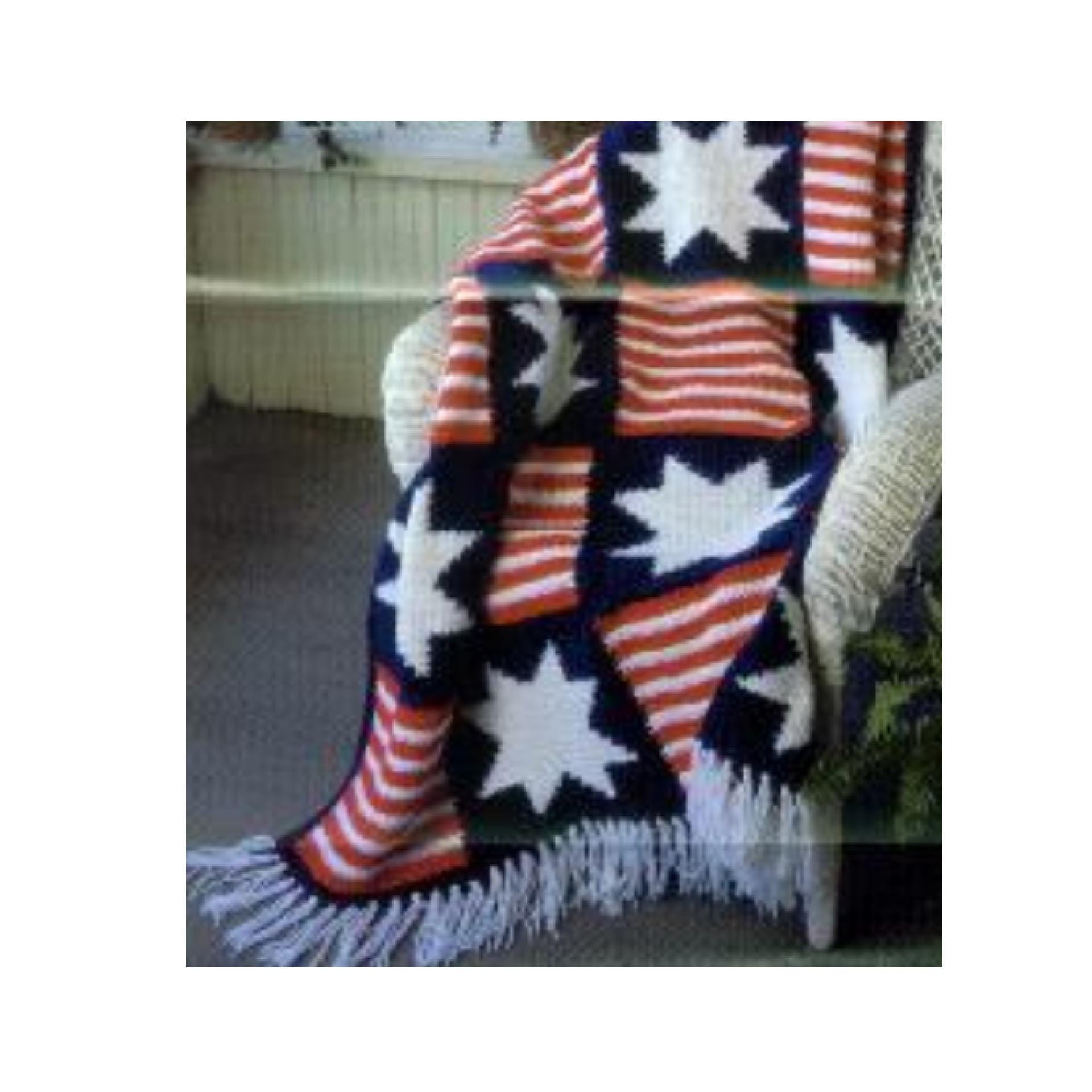 American Flag Stars Afghan Crochet Pattern Flag Afghan