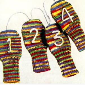 Golf Club Cover Knitting Pattern Golf Head Mitts Knitting Pattern PDF Instant Download
