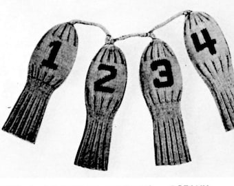 Golf Club Cover Mitts Knitting Pattern Golf Head Mitts Knitting Pattern PDF Instant Download