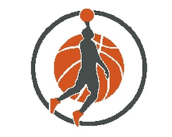 Basketball Graph Afghan Crochet Pattern Sports Basketball Graph and Written Crochet Pattern PDF Instant Download