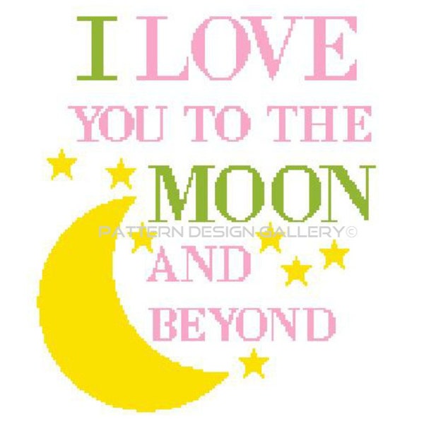 Love You to the Moon - Etsy