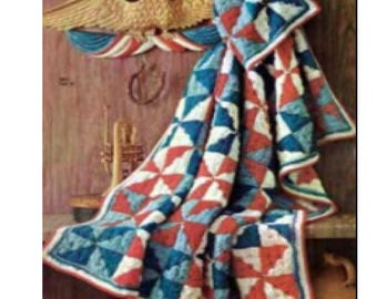 Christmas Pinwheel Afghan Crochet Pattern  Pinwheel Afghan Crochet Pattern PDF Instant Download