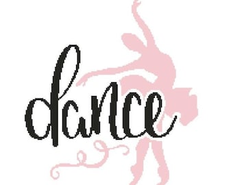 Ballet Dancer Graph Afghan Crochet Pattern   Dance Graphgan Afghan Crochet Pattern PDF Instant Download
