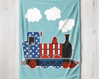 Choo Choo Train Graph Crochet Pattern   Train Graph Afghan Crochet Pattern PDF Instant Download