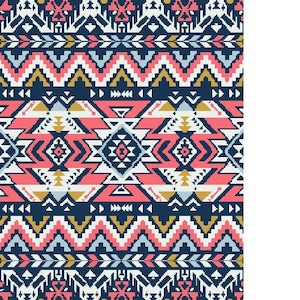 Southwest Graphgan Afghan Pattern  Aztec Southwestern Graph and Written Crochet Pattern PDF Instant Download