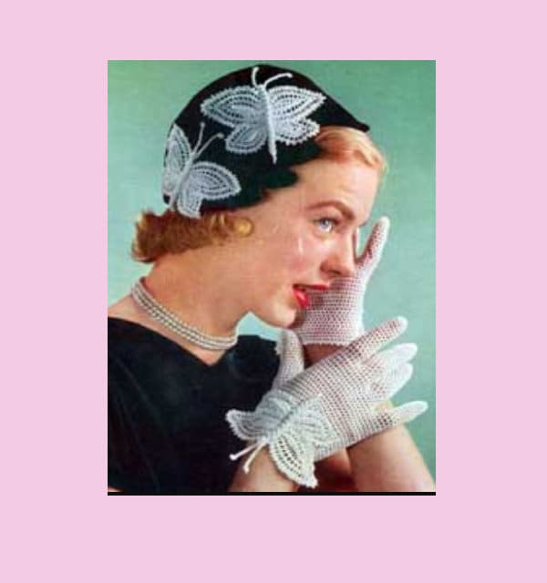 Hat With Gloves 50s - Etsy display picture 3