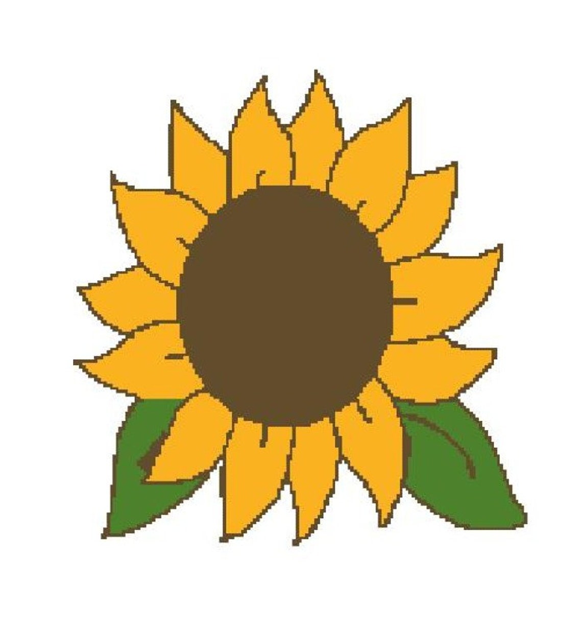 Sunflower Graph Pattern Sunflower Graphgan Crochet Pattern Sunflower Graph and Written ...
