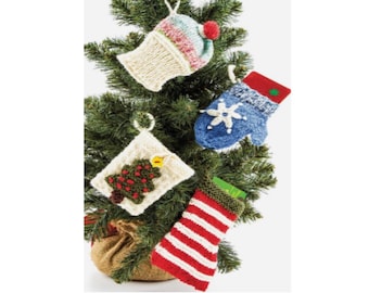 4 Christmas Gift Card Holders Knitting Pattern   Christmas Gift Certificate Holder Knitting Pattern PDF Instant Download