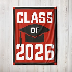 Class of 2026 Graph Crochet Pattern  Graduating Class of 2025 Graphgan Crochet Pattern PDF Instant Download