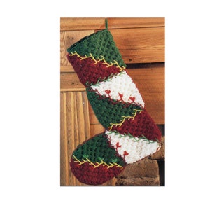 Christmas Stocking Crochet Pattern  Holiday Stocking Crochet Pattern PDF Instant Download