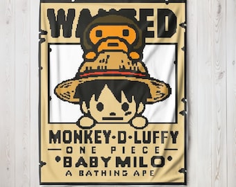Monkey Luffy Graph Crochet Pattern  Monkey D Afghan Graphgan Crochet Pattern PDF Instant Download
