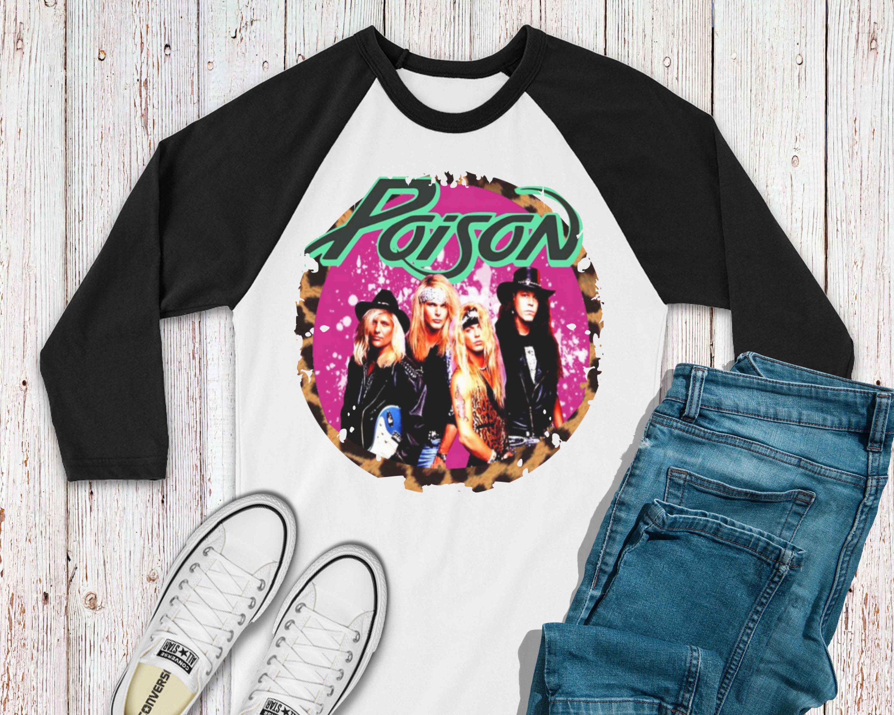80s band graphic tees