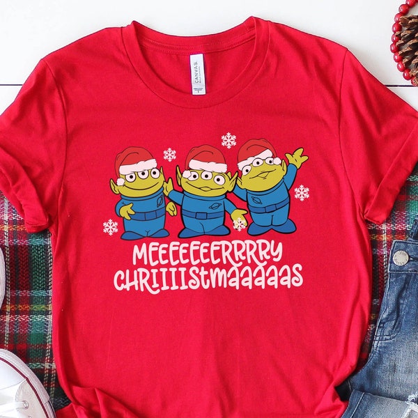 Alien Merry Christmas Toy Story Shirt, Disney Christmas Shirt, Toy Story Shirt, Funny Disney Christmas Shirt, Kids Disney Christmas Shirt