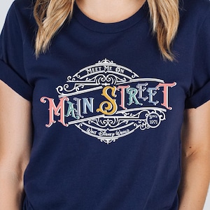 Meet Me On Mainstreet Disney World Magic Kingdom Shirt, Cute Colorful Disney Shirt, Disney Shirt, Main Street USA Shirt, Disney World Shirt