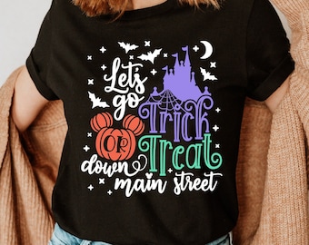 Halloween Main Street Trick Or Treat Down Main Street Shirt, Boo Bash Shirt, Disney Halloween Shirt, Mickey Halloween Party Shirt