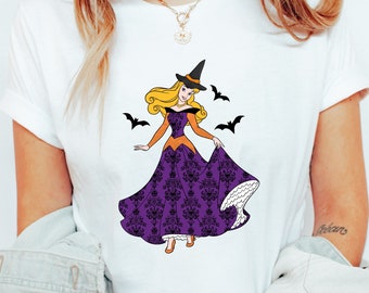 Aurora Disney Princess Halloween Shirt, Halloween Disney World, Disney Witch Shirt, Disney Halloween Shirt, Mickey Halloween Party Shirt