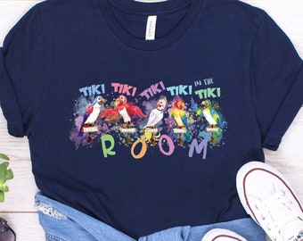 Tiki Room Shirt, Tiki Room Birds, Colorful Tiki Room Tee, Kids Tiki Room Shirt