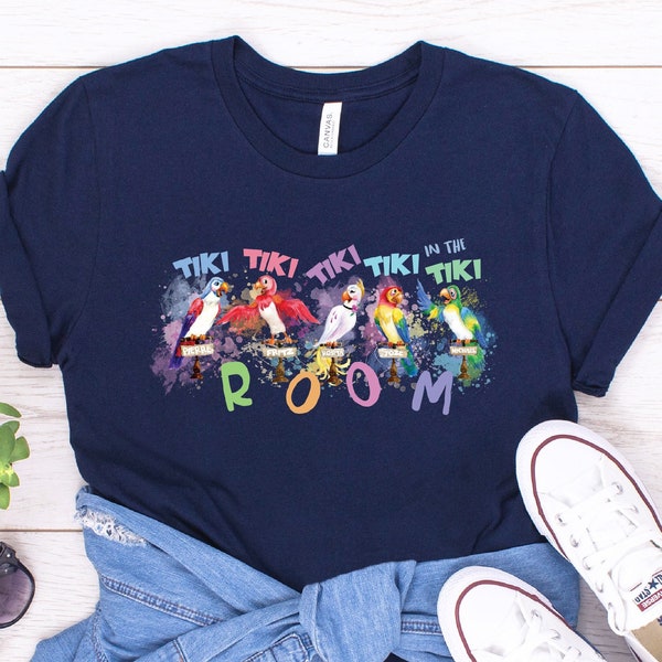 Tiki Room Shirt, Tiki Room Birds, Colorful Tiki Room Tee, Kids Tiki Room Shirt