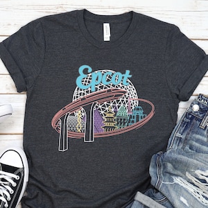 Epcot Countries Shirt, Monorail Shirt, Epcot Shirt, Colorful Disney Shirt, Disney Shirt, Disney World Shirt, Pastel Disney Shirt image 1