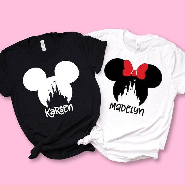 Mickey Minnie Custom Disney Shirt, Disneyland Shirt, Kids Disney Shirt, Disney Group Shirts, Personalized Disney Shirt, Disney Family Shirts