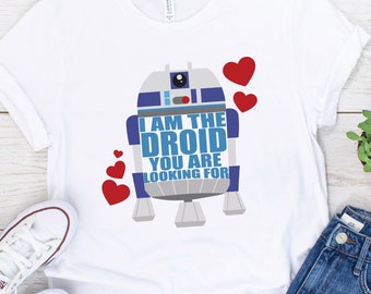 R2D2 Shirt, Disney Valentine Shirt, Star Wars Shirt, R2D2 Valentine Shirt, Star Wars, Disney Shirt, Disney Kids Shirt, Droid Shirt