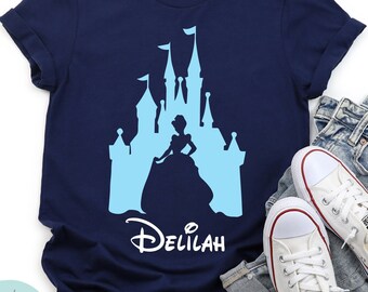 Custom Cinderella Castle Disney Shirt, Disney World Shirt, Kids Disney Shirt, Disney Shirts, Personalized Disney Shirt, Disney Family Shirts