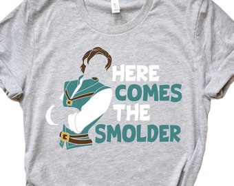 Here Comes The Smolder Flynn Rider Shirt, Rapunzel Shirt, Tangled Shirt, Disney Shirt, Disney Prince Shirt, Kids Disney Shirt