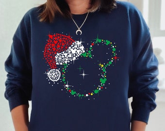 Disney Christmas Sweatshirt, Mickey Minnie Personalized Sweatshirt, Mickey's Christmas Party Sweatshirt, Festival Of The Holidays Sweatshirt
