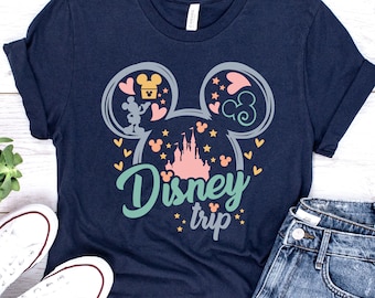 Disney Trip Shirt, Colorful Disney Shirt, Disney Shirt, Retro Shirt, Disney World Shirt, Disneyland Shirt, Pastel Disney Shirt